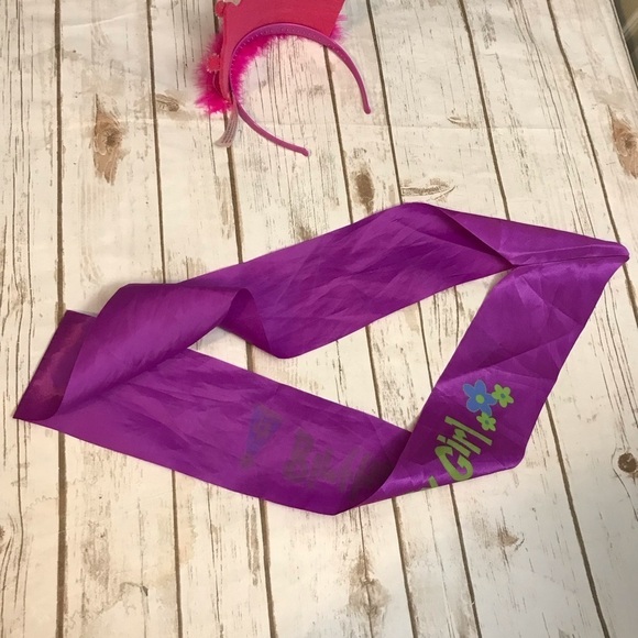 Purple Birthday Girl Sash and Pink Crown Tiara - Picture 8 of 9